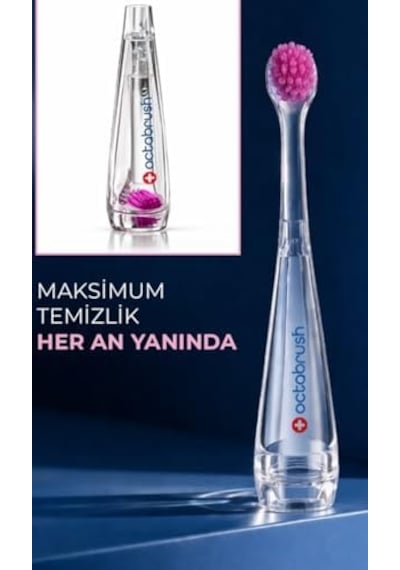 Octabrush Ultra Soft Diş Fırçası, Günlük Kullanım İçin Nazik Kıllı, Ağız Bakımı Açık Ahşap