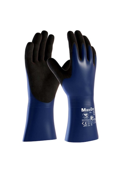 Maxidry Plus 56-530 Kimyasal İş Eldiveni Takımı No:9 Lacivert