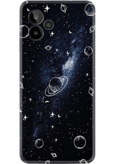 General Mobile Gm 24 Pro Kılıf Resimli Desenli Silikon Platinium Series Galaxy Uyumlus 1898
