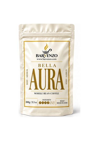 Barvenzo Bella Aura 1000 G Çiçeksi Zarafet Nitelikli Kahve Çekirdek
