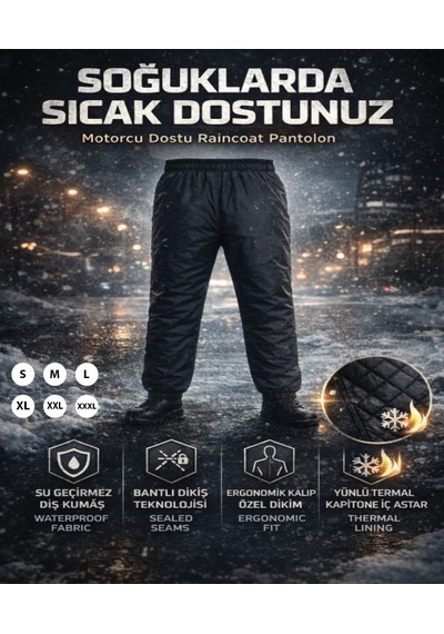 Raincoat Yün Pantolon Yağmurluk
