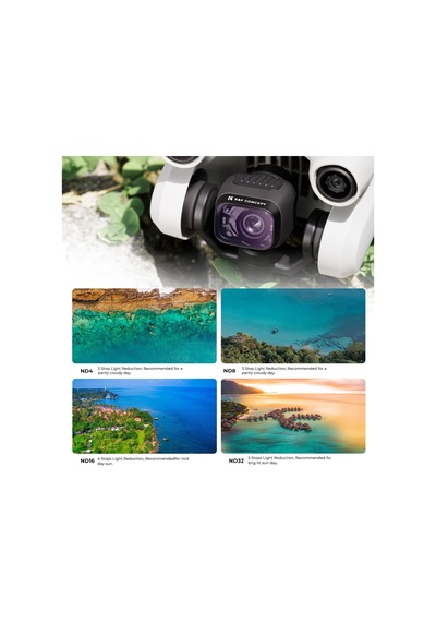 K&f Concept Mini 3, Mini 3 Pro Nd Filtre, 6 Adet Nd4, Nd8, Nd16, Nd32, Nd64, Nd1000 Filtre Djı Mini 3 Pro, Mini 3 İle Uyumlu Aksesuar: 1 X İniş İskel