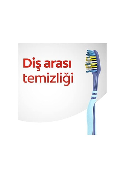 Zigzag Diş Arası Temizliği 2'li Orta Diş Fırçası Açık Ahşap