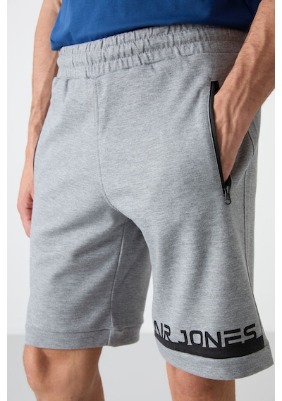 Air Jones Tommy Life Albie Gri Melanj Standart Kalıp Erkek Şort - 81241 GRI MELANJ