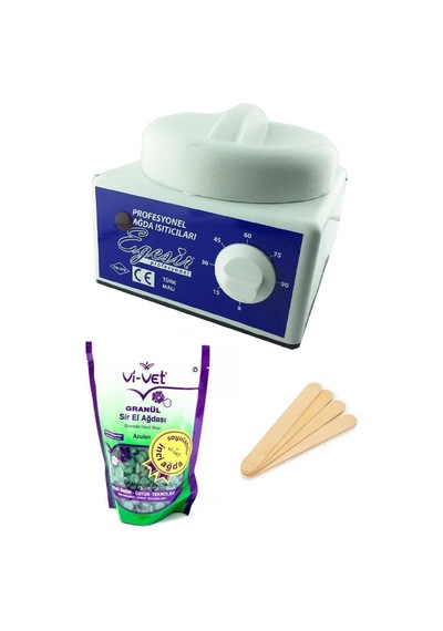 Sir Ağda Makinesi +azulen Soyulabilen Boncuk Ağda + Spatula Seti Original