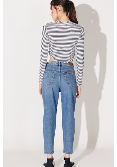 Lee Stella Regular Fit Normal Kesim Yüksek Bel Düz Paça Mavi Kadın Esnek Jean Denim Kot Pantolon L31J012404 Mavi