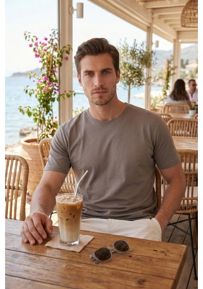 Buratti Erkek T Shirt 5902985 Kahve Kahve