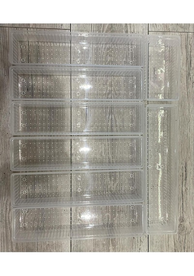 Bade 8 Parça Çekmece Içi Kaşıklık 7 1 Mutfak Düzenleyici Organizer Çatal Kaşık Kutusu Plastik Beyaz Diğer