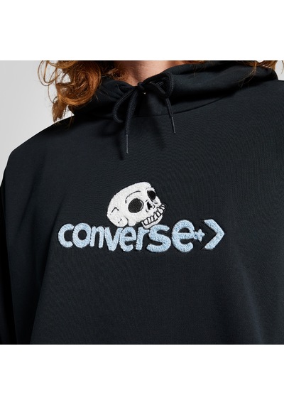Converse Skull Erkek Siyah Sweatshirt