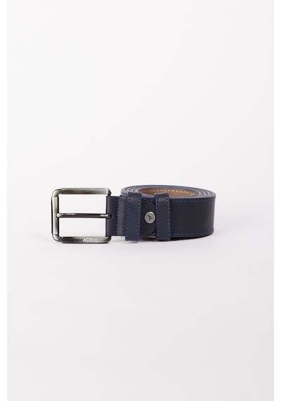 AC&Co / Altınyıldız Classics  Erkek Lacı Casual Suni Deri Kemer Lacivert