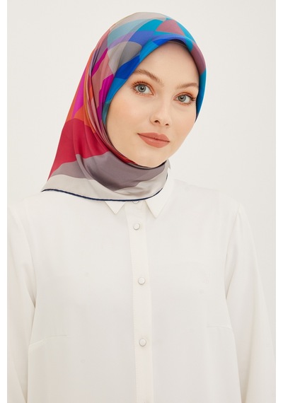 Armine İpek Eşarp 8901d Twill Nostalji - 90x90 / 01