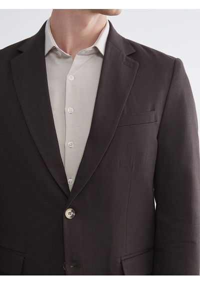 Lcw Busıness Kahverengi Dar Kalıp Erkek Blazer Ceket