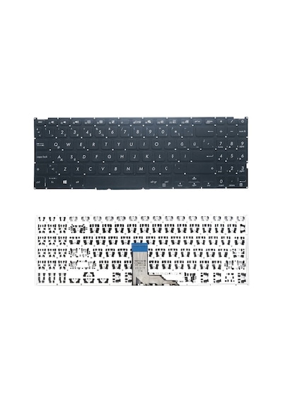 Asus S509d, S509da, S509f, S509fa, S509j, S509ja, S509u, S509ua Uyumlu Klavye Tuş Takımı Tuş Seti Si Asus S509d, S509da, S509f, S509fa, S509j, S509ja, S509u, S509ua Uyumlu Klavye Tuş Takımı Tuş Seti Si