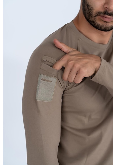 Combat Tactical T-shırt Tactıcal U.kol Pike - 801-1193-Bej