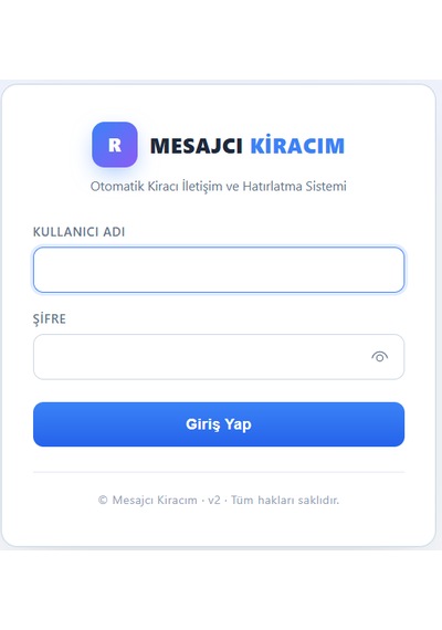 Mesajcı Kiracım Otomatik Kiracı Hatırlatma Ve Bilgilendirme Modülü Kira, Sözleşme Ve Vade Hatırlatmaları İçin Akıllı E-posta Sistemi