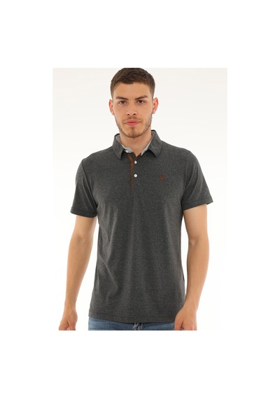 T8582 Dewberry Erkek T-shırt-antrasit Antrasit