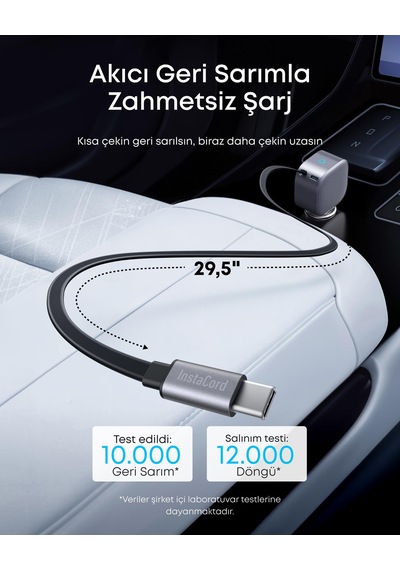 Anker Nano Usb-c Araç Şarj Cihazı, 75w, Ultra Kompakt Type-c Hızl