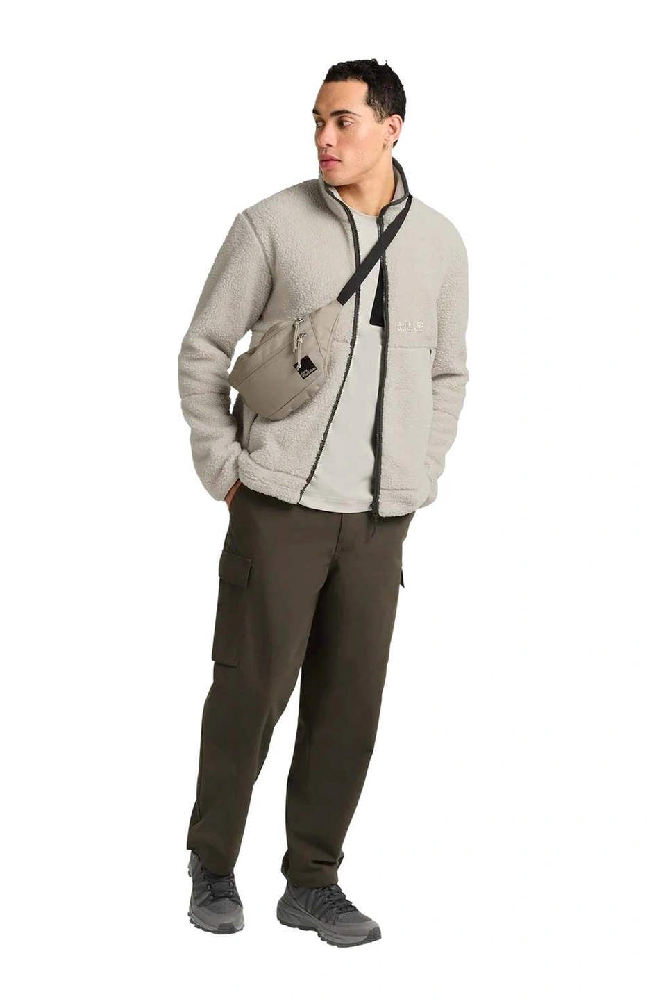 Jack Wolfskın Jack Wolfskin Stone Lite Erkek Bej Outdoor Ceketi A0056 Kemik