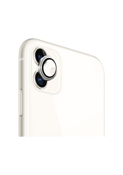 Safeus Safir Temperli Kamera Lens Koruyucu, Apple Uyumlu iPhone 11 İle Beyaz