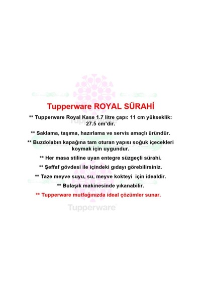 Royal Sürahi 1.7 Litre Hsgl