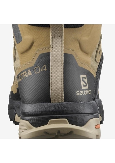 Salomon X Ultra 4 Mid Goretex Mens Boat Su Geçirmez Nefes Alabilen Erkek Bot Açık Yeşil Siyah