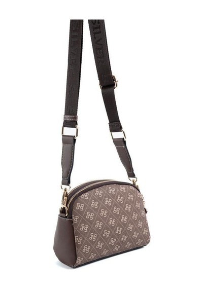 Silver Polo Sp1144 Kadın Çapraz Çanta Monogram Kahve-kahve