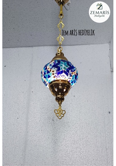 Gold Renk Sarkıt Avize Lacivert - 786453797 Lacivert
