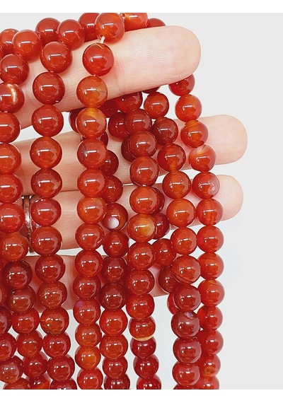 Akik Taşı Dizi 8mm 55998 Çok Renkli