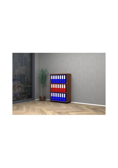 Raflı Ofis Dosya Dolabı 80x35x115h Erik Çok Renkli