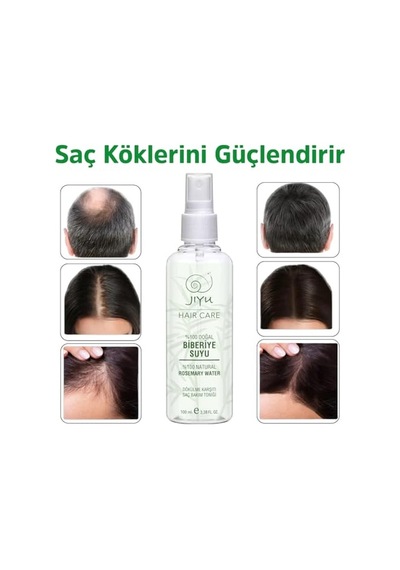 Tr Biberiye Suyu%100 Doğal Saf Saç Toniği 100 Ml Saç Dökülmesine Ve Uzamasına Destek Bitkisel Serum P