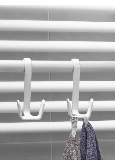 4 Adet Havlupan Askısı, Kıyafet Askısı, Kapı Arkası Askısı Radyatör Askısı Banyo Askısı Beyaz Beyaz