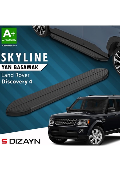 S-dizayn Land Rover Discovery 4 Skyline Siyah Yan Basamak 193 Cm 2009-2016 A+ Kalite
