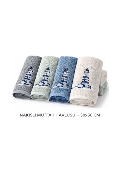 Conzaliza 4'lü Mutfak Havlusu El Havlusu Çok Renkli