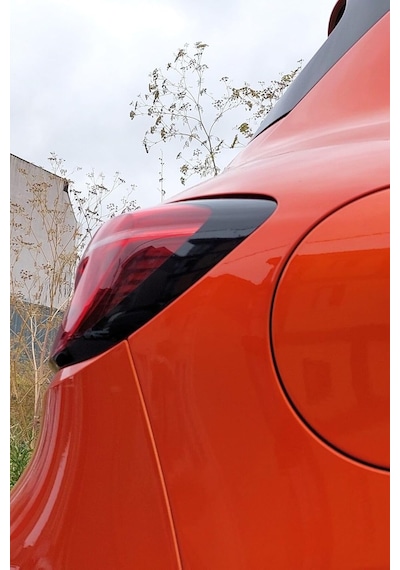 Renault Clio İle Uyumlu 5 Stop Çerçevesi Sticker Kolay Uygulama Uzun Ömürlü, Mat Siyah