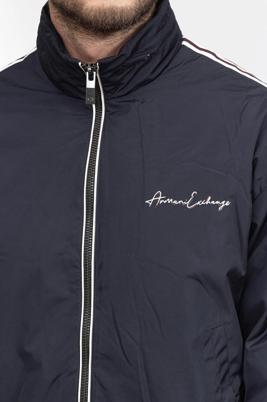 Armani Exchange Armani Sırt Baskılı Erkek Mont Lacivert