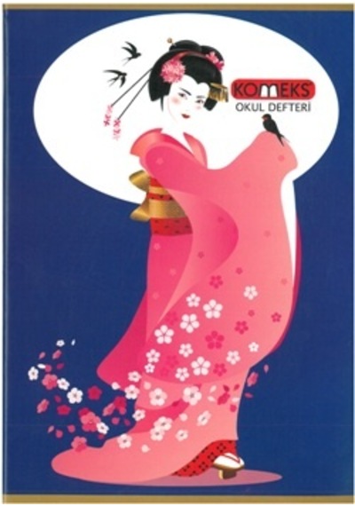 Komeks Dikişli Defter Karton Kap. Kareli 80 Yp A4 Japon