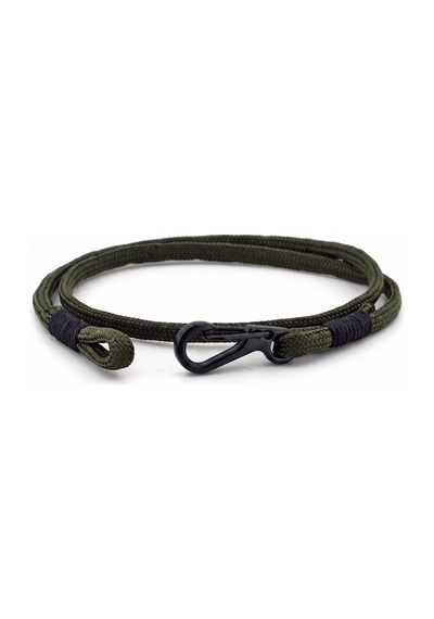 Metal Kancali Haki Yeşil Sarma Paracord Erkek Bileklik Bt415 Çok Renkli