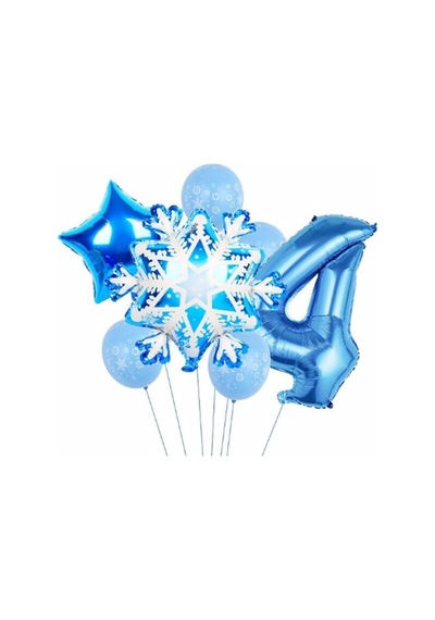 Parti Station Frozen Kar Tanesi Snowflake Temalı 4 Yaş Balon Seti Doğum Günü Dekorasyonu Pskısmbbs Sku: Zeusstk130ea8755c .