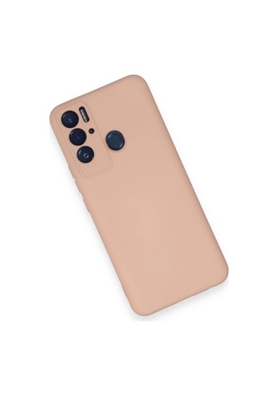 Tecno Pova Neo Kılıf Nano İçi Kadife Silikon - Pudra -