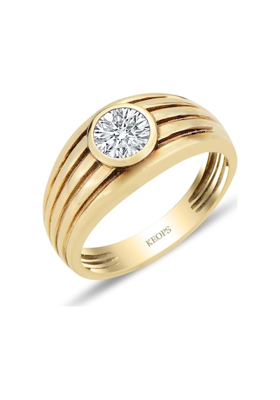 0.56 Karat F Renk Pırlanta Apollon Yüzük - Hrd Sertifikalı Gold