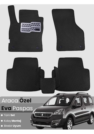 Peugeot Partner 2008-2018 Uyumlu Eva Paspas Tam Set Araca Özel,oto Paspas 384