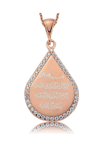 Gümüş Taşlı Nazar Duası Kadın Kolye (506451435)