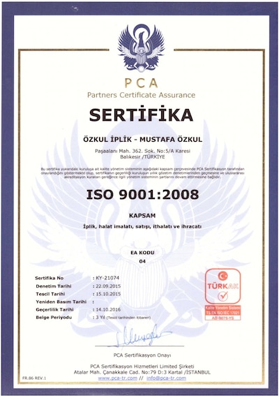 İskota Halatı Gemici Salıncak Paraşüt İpi Halat 8 MM 1 M