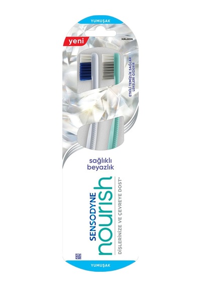 Sensodyne Nourish Sağlıklı Beyazlık Yumuşak Diş Fırçası 1+1 - 2 Adet Tarı