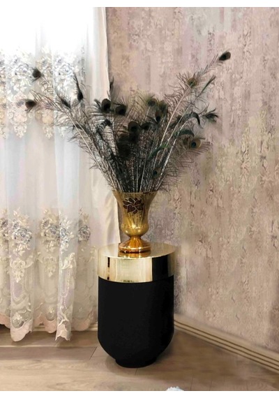 Dekoratif Büyük Gold Masa, Darbuka Masa 50 Cm