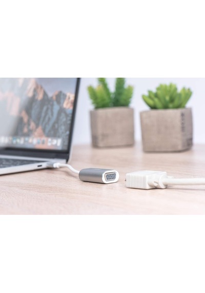 Digitus Da-70837 Usb Type-c 1080p Vga Adaptörü Alüminyum Gövde, 2