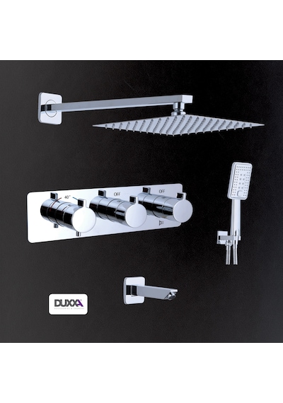 Duxxa Milano Termostatik Ankastre Duş Seti Krom D.056 Krom