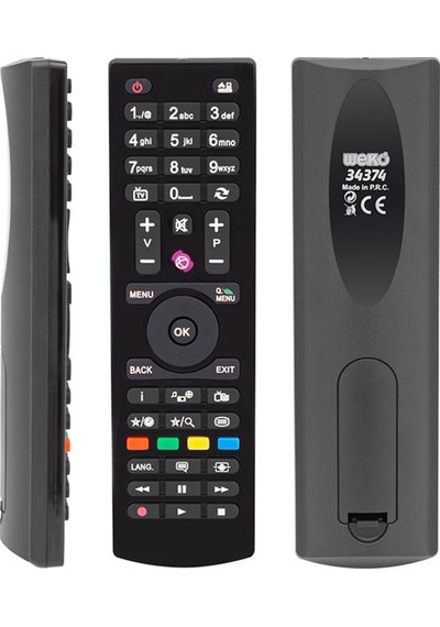 Vestel 40042 - 34375 / Seg Rc4870 - Rc4875 / Regal 43r6550 Yuvarlak Göbek Mini Lcd Tv Kumanda