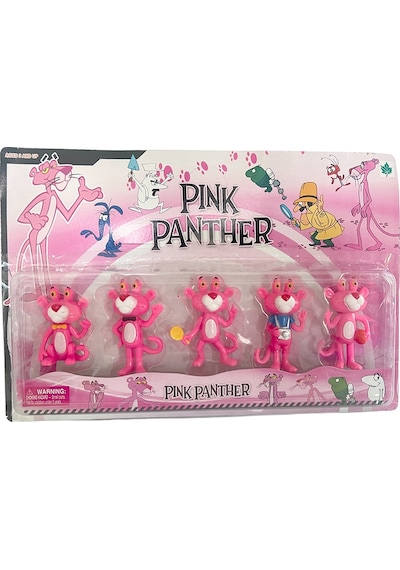 Pembe Panter Pink Panther Oyuncak Karakter Figür Seti 5li