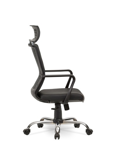 Efes Yönetici Makam - Ofis Müdür - Büro - Çalışma Koltuğu Renk Krom Ayaklı Gri